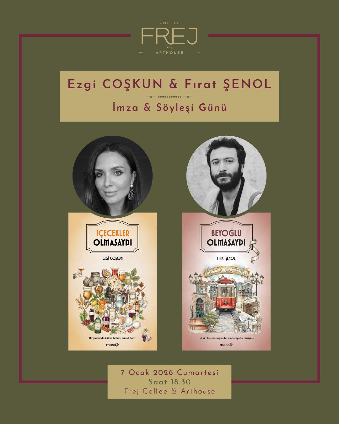 Ezgi Coşkun & Fırat Şenol Söyleşi & İmza Günü