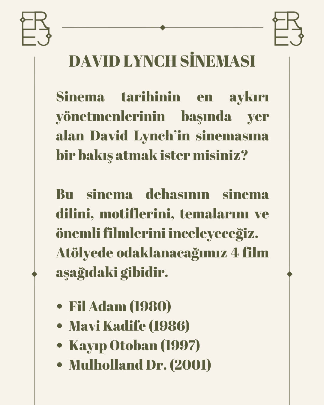 David Lynch Sineması