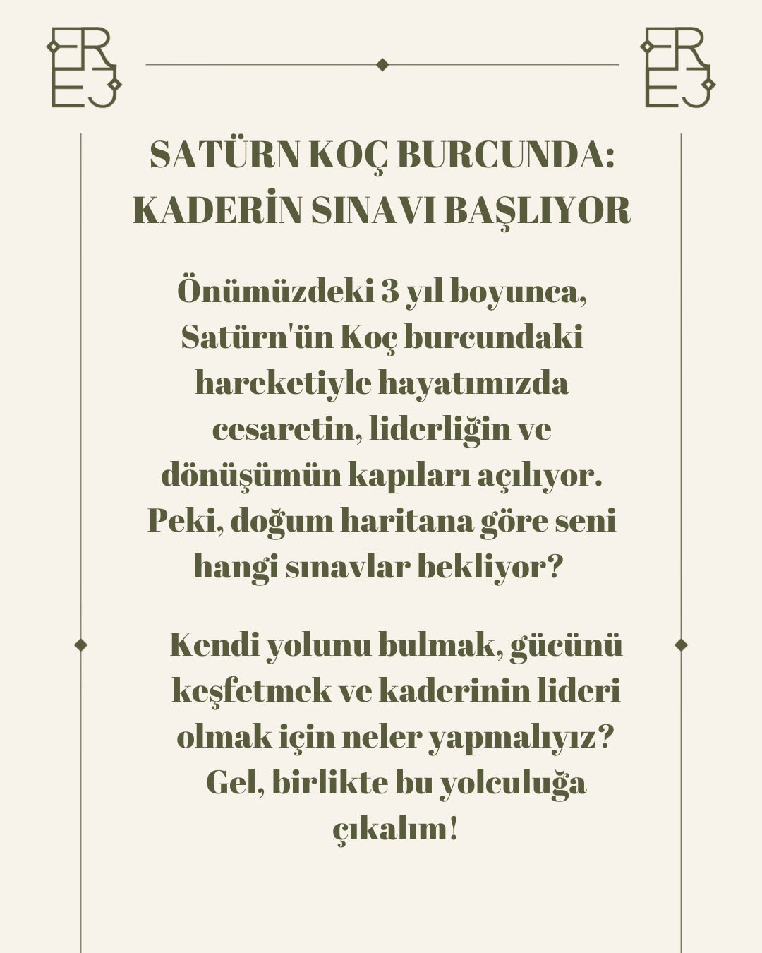 Satürn Koç Burcunda: Kaderin Sınavı Başlıyor!