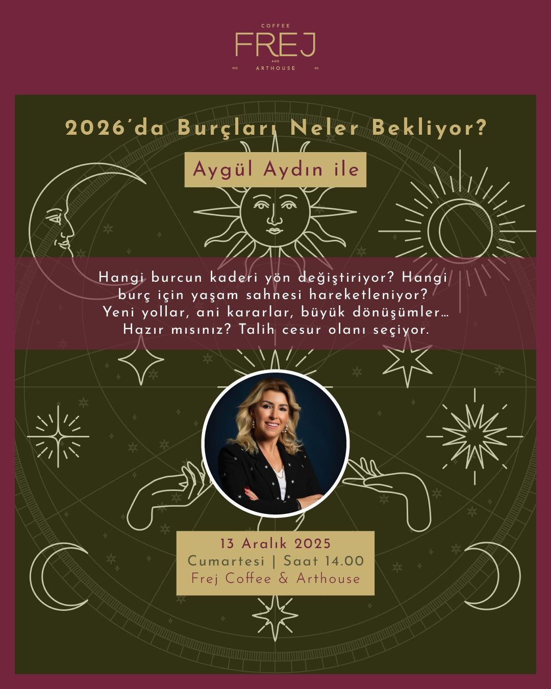 2026’da Burçları Neler Bekliyor? Aygül Aydın ile Söyleşi